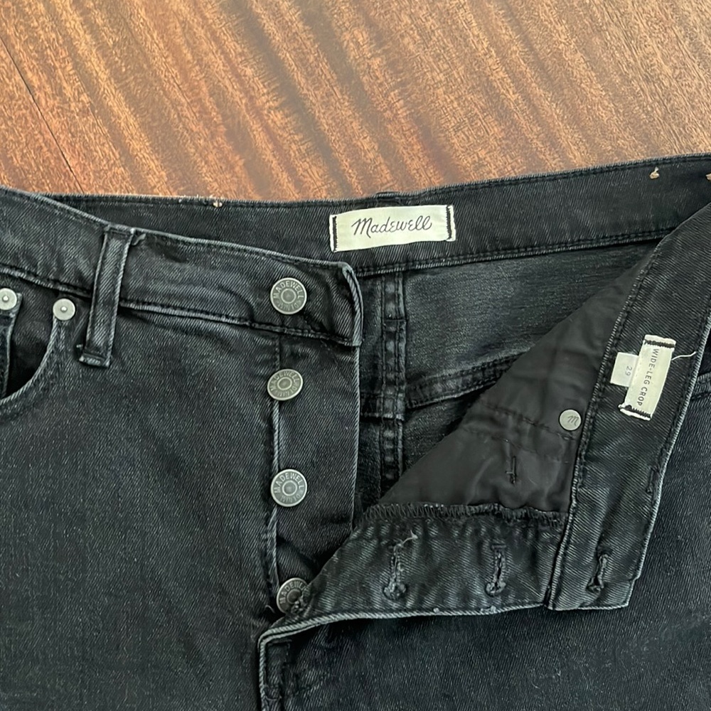 Madewell Wide-leg Crop Jeans
